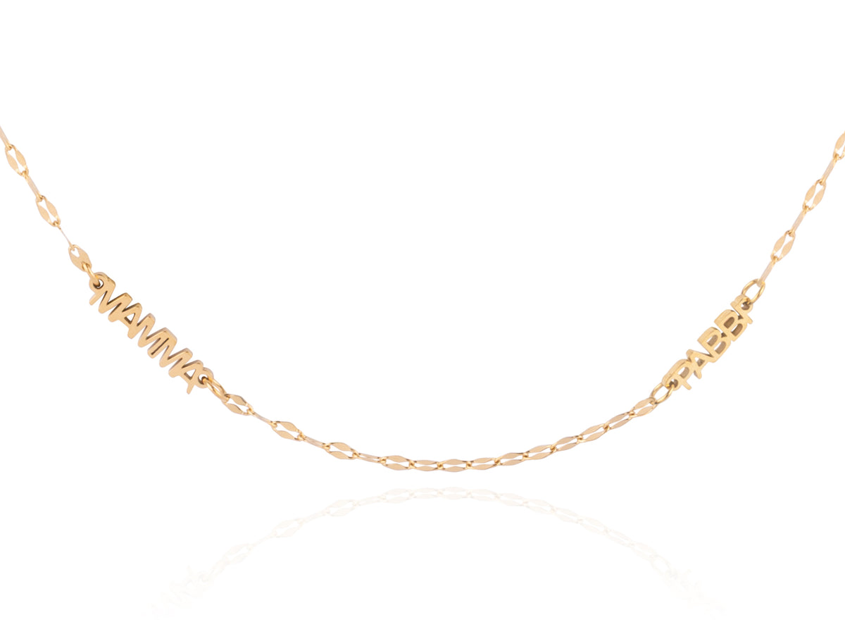 Mamma/pabbi hálsmen á Timo keðju