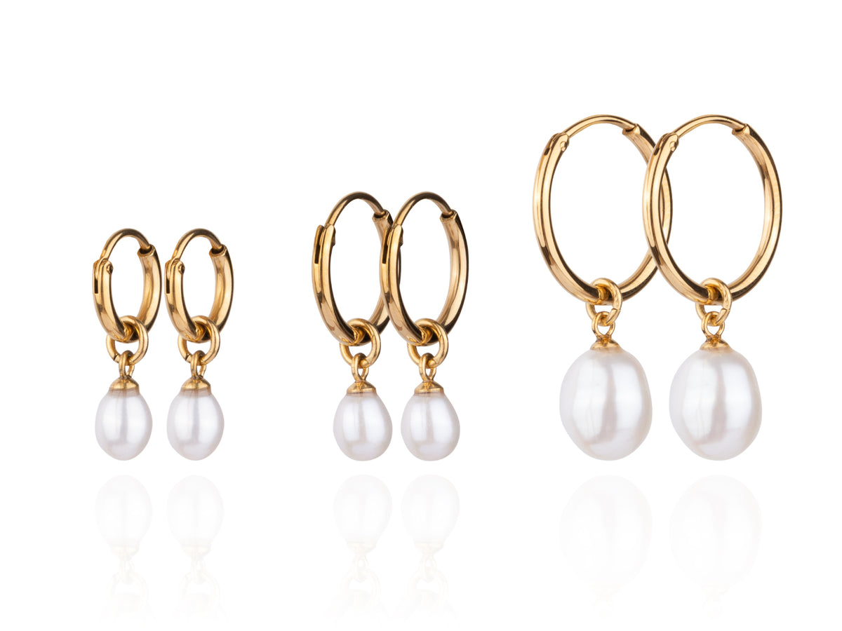 Liso eyrnalokkar með perlu