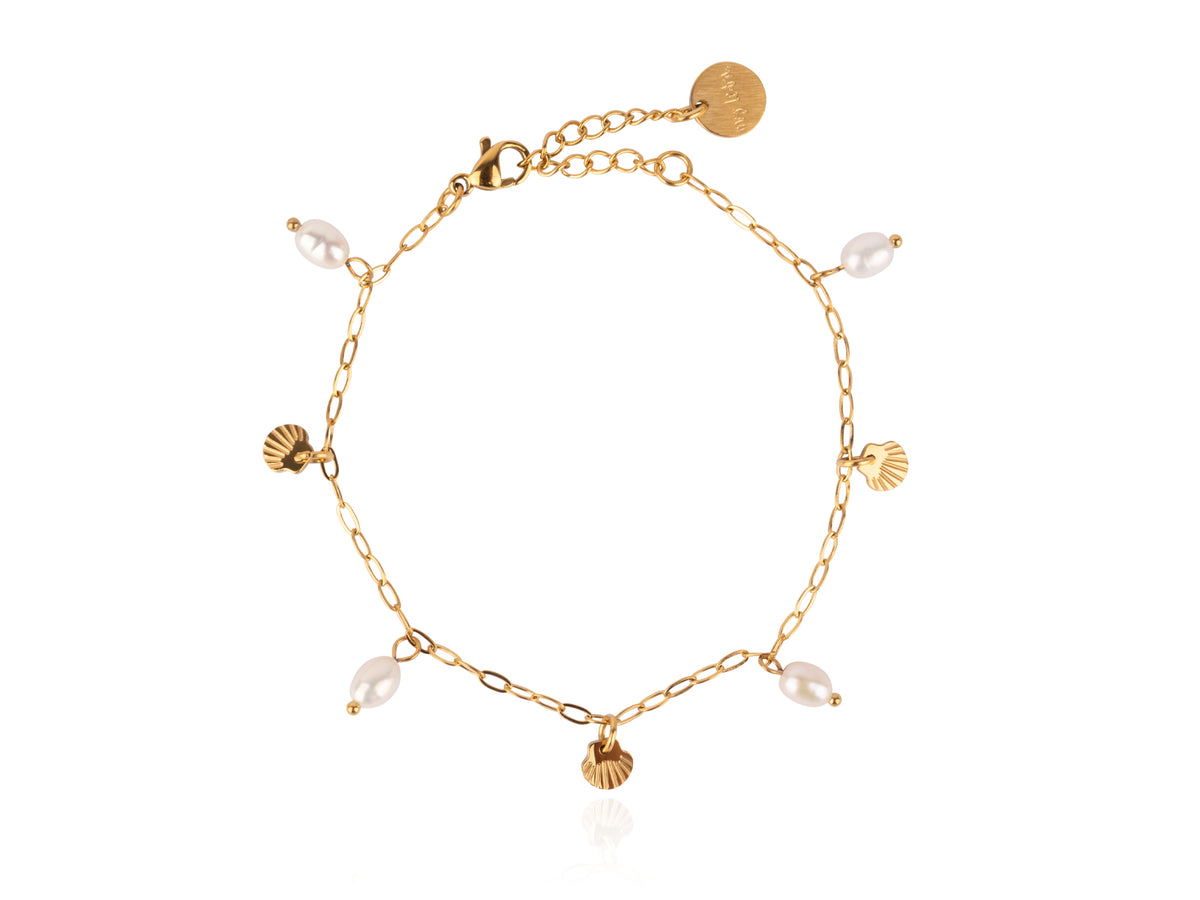 Skelja perlu armband