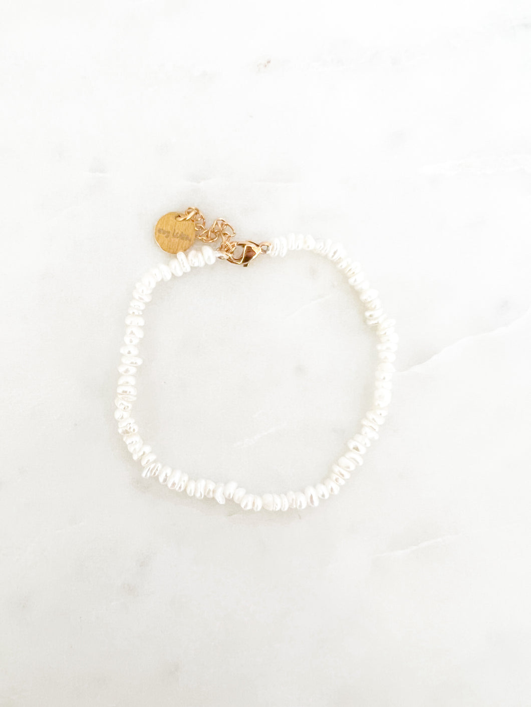 Ferskvatnsperlu armband - by my letra.